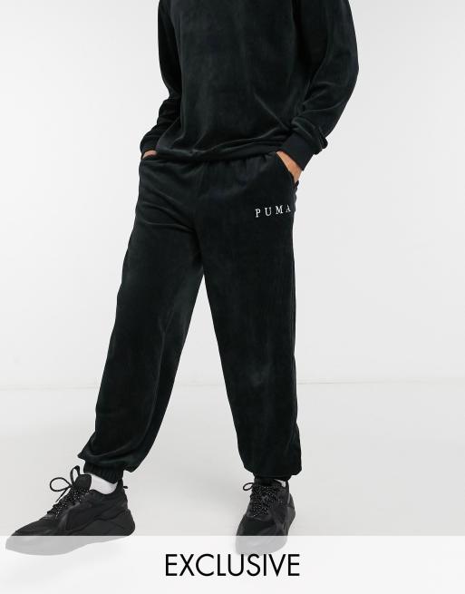 Puma Cord joggers in black exclusive to ASOS