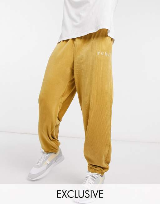 Puma cord jogger in mustard new arrivals