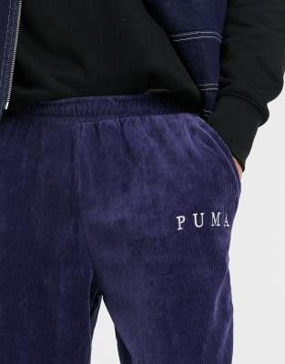 puma navy joggers