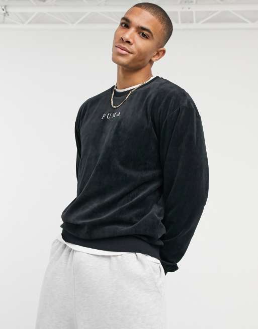 Puma Cord sweatshirt in black exclusive to ASOS ASOS