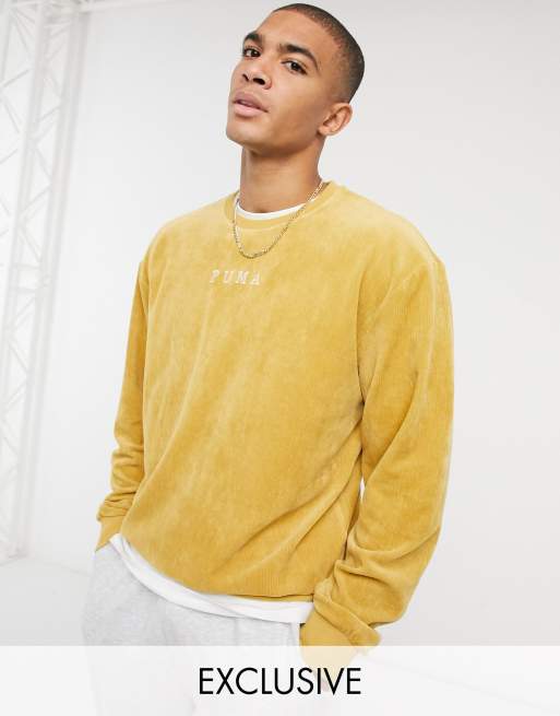 Puma cord sweat set in yellow Exclusive to ASOS ASOS