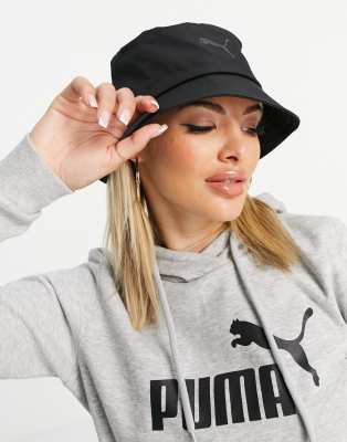 black puma bucket hat