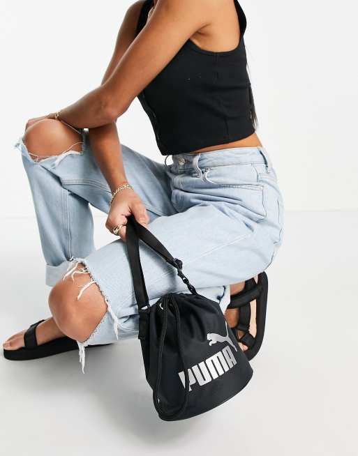 Puma Core Up Small Bucket bag in black
