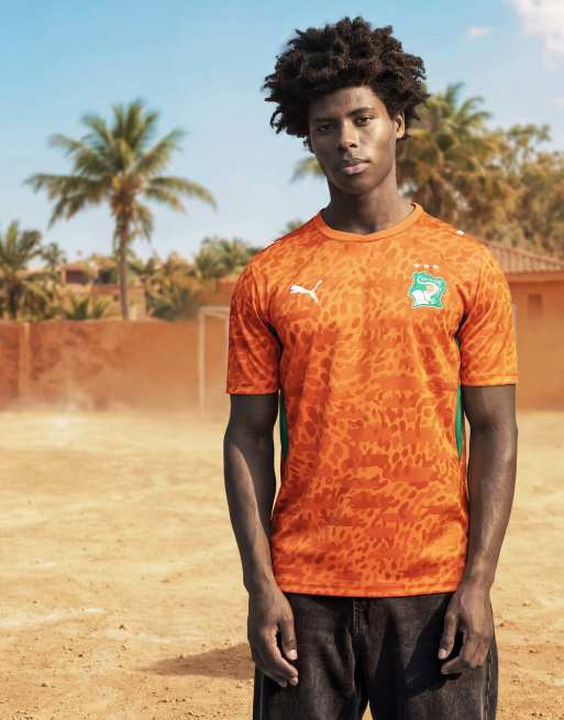 Puma Côte d'ivoire home jersey in orange, 2 of 4