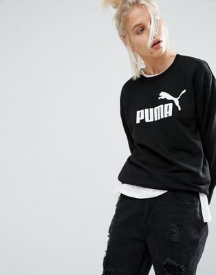 puma logo crew neck sweatshirt