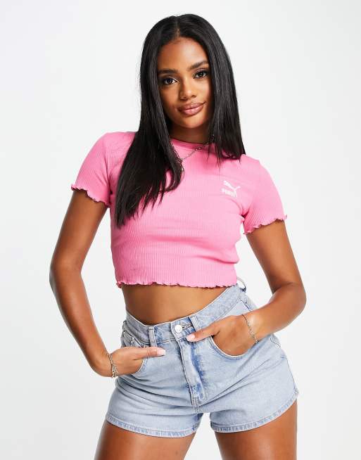 Puma amplified best sale cropped tee