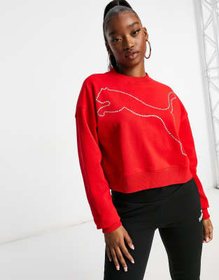 puma sweatshirt red