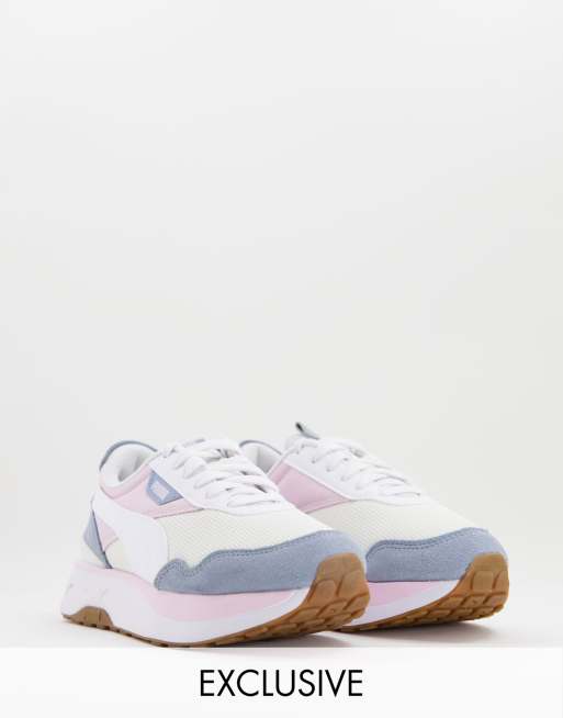 Puma – Cruise Rider – Buty sportowe w kolorze liliowym i pudrowoniebieskim z powtórzonym logo, tylko w ASOS