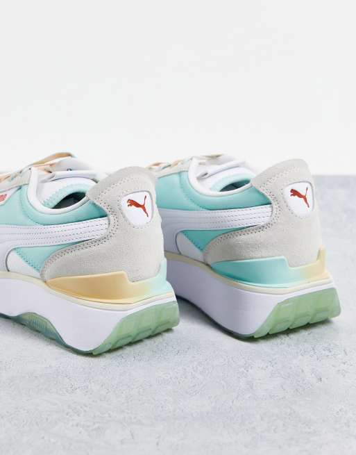 PUMA - Cruise Rider GL - Sneakers bianche e blu, 4 di 4