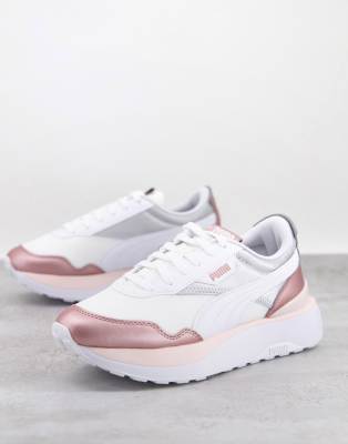 Puma Cruise Rider Puma White And Rose Gold Trainers Puma