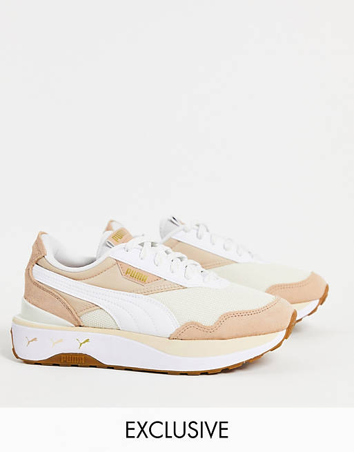 Puma Cruise Rider repeat cat trainers in oatmeal - exclusive to asos