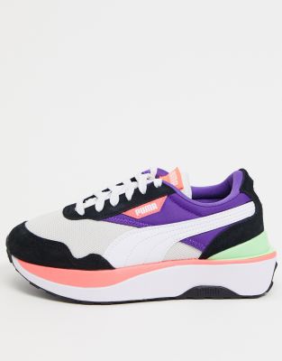 Puma cruise rider sneakers in blue and pink-blues