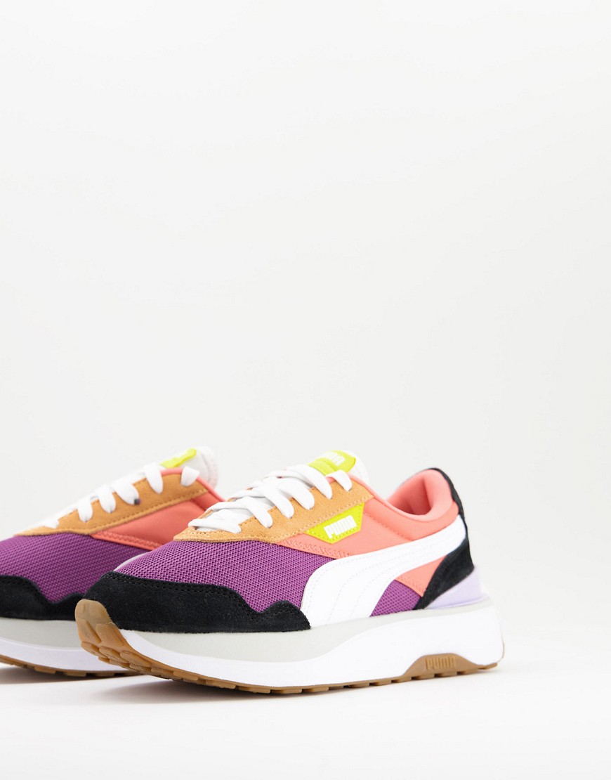 Puma Cruise Rider sneakers in pink and purple