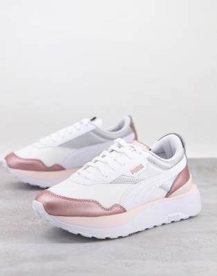 Puma Cruise Rider sneakers in rose gold metallic