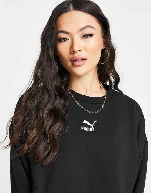 PUMA – Czarna krótka bluza o pudełkowym kroju – tylko w ASOS, 3 z 4