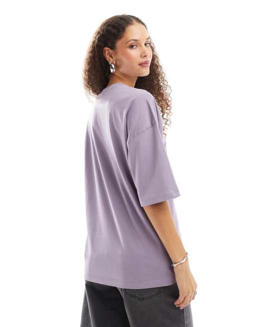 PUMA – Dare To – Lila t-shirt med utskurna detaljer och logga, 3 av 4