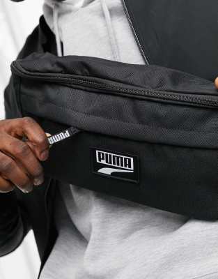 Puma deck waist bag xl in black