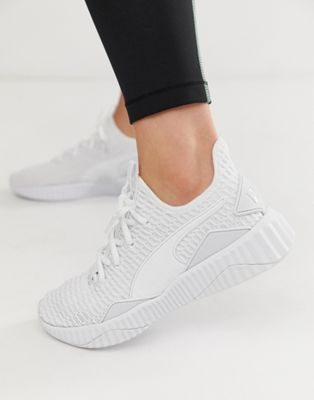 Puma defy trainers in white | ASOS