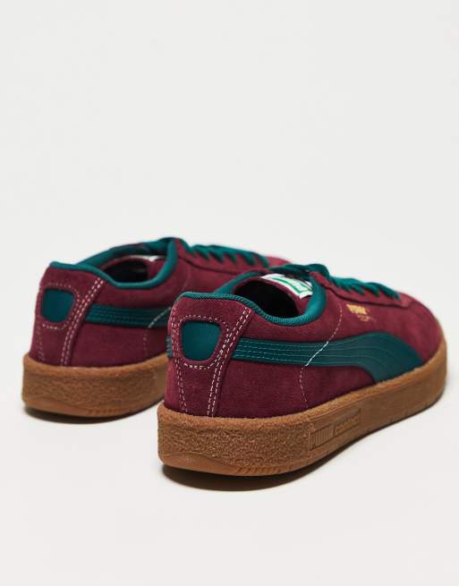 Puma burgundy sales and gold