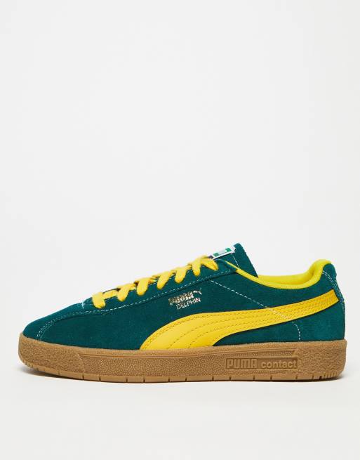 Green and cheap yellow pumas