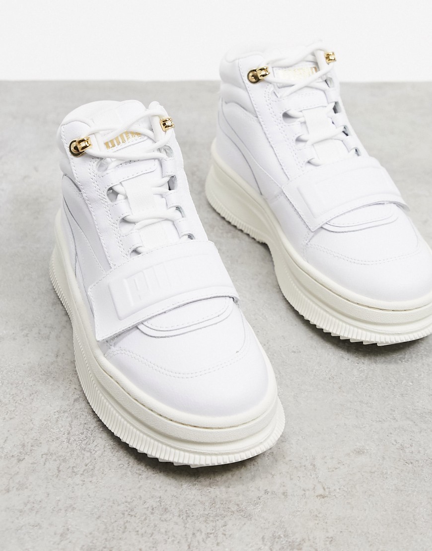 Puma Deva Boot sneakers with strap in white
