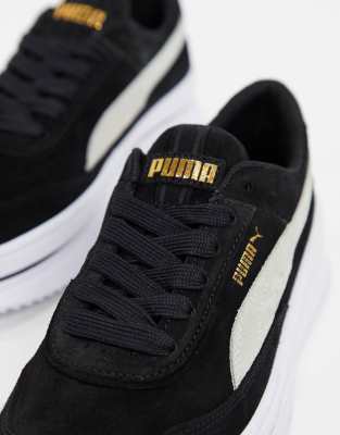 black suede puma sneakers