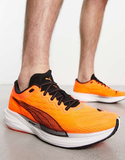 Puma Deviate Nitro 2 trainers in orange and black | ASOS