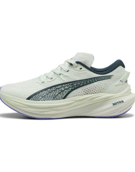 Puma Deviate nitro™ 3 running shoes in sage frost-green terrain