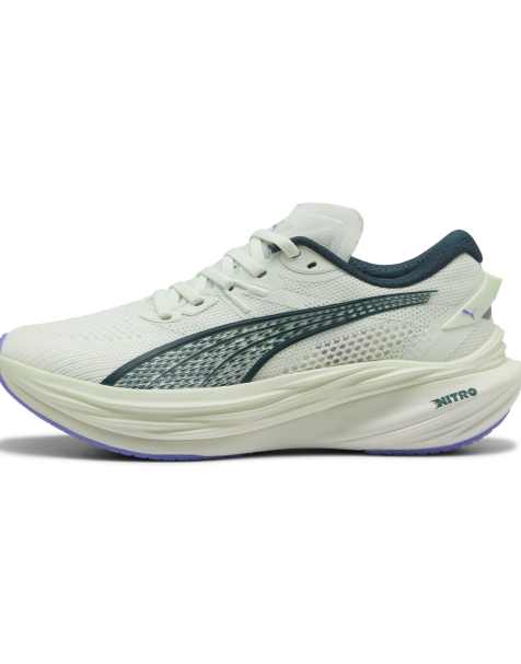 Puma Deviate Nitro 3 running trainers in mint green - view 1