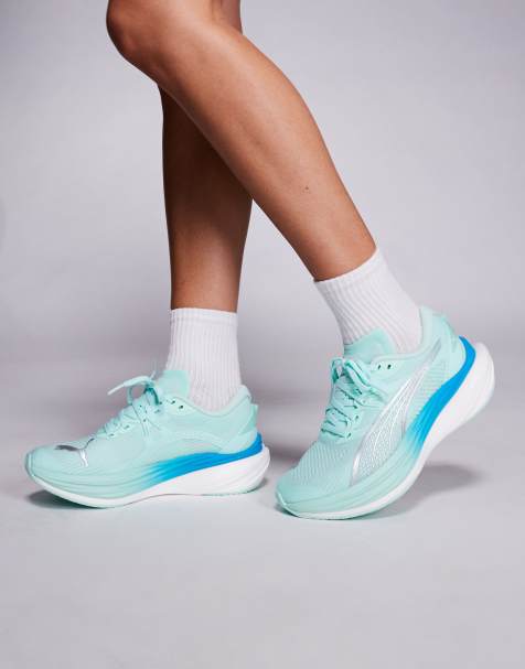 PUMA – Deviate Nitro 3 – Turkusowe buty sportowe - view 1