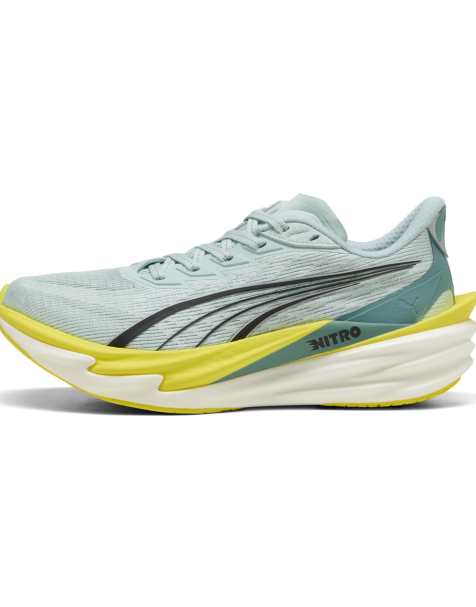 Puma Deviate Nitro 4 running trainers in blue - view 1