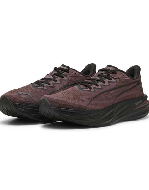 Puma Deviate pure nitro running shoes in brown - view 1
