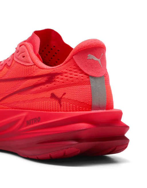 Puma Deviate pure nitro running shoes in ultra red-red rhythm, 2 of 4