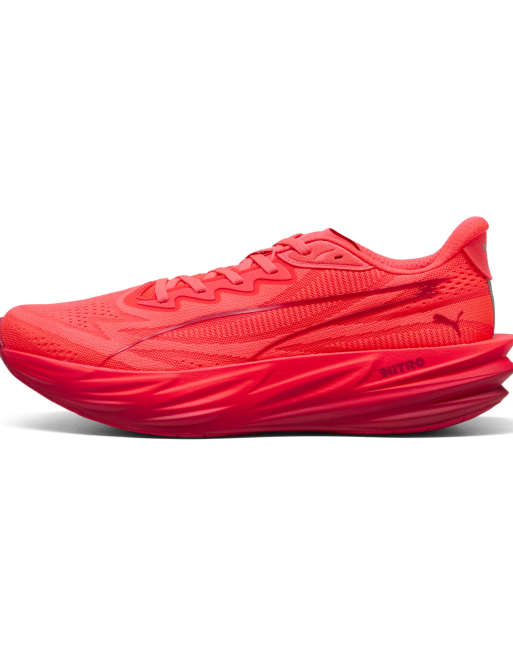 Puma Deviate pure nitro running shoes in ultra red-red rhythm, 3 of 4