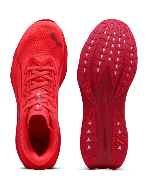 Puma Deviate pure nitro running shoes in ultra red-red rhythm, 4 of 4