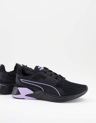 Puma - Disperse XT - Sneaker in Schwarz mit Detail in Lila