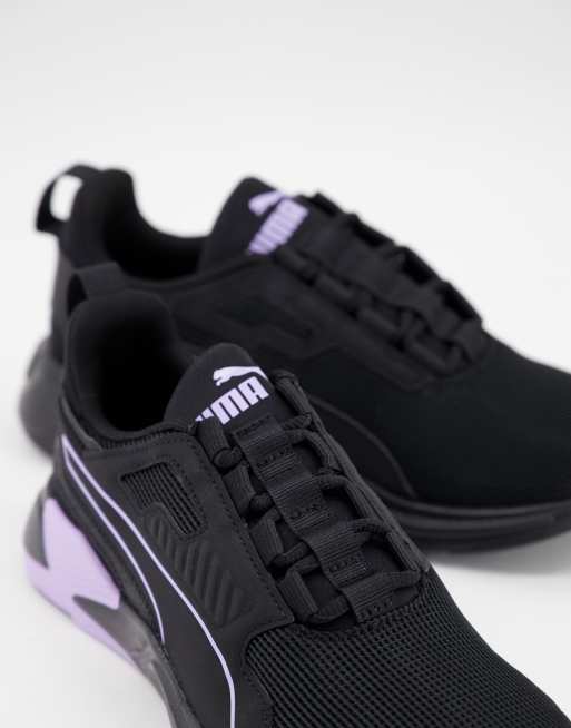 Black and hotsell purple puma shoes