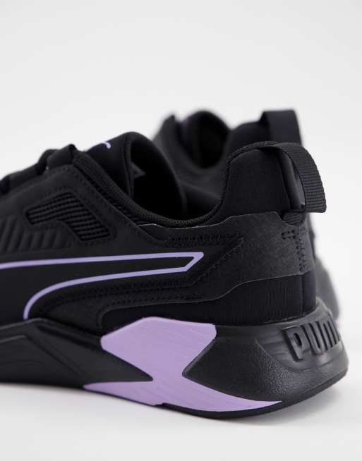 Purple and store black trainers