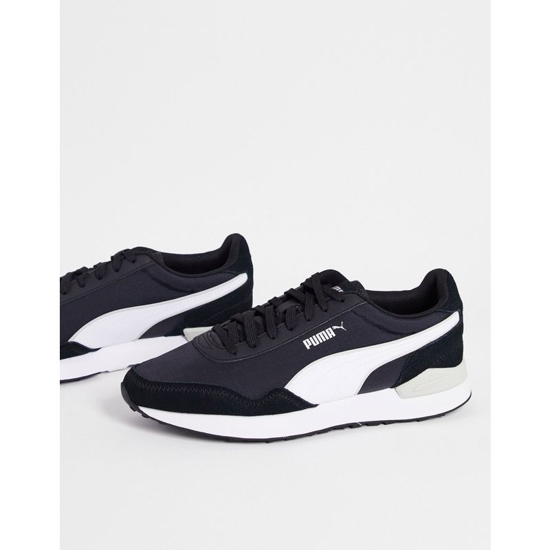 Puma - Dista Runner - Sneakers tono su tono nere bianche e grigie