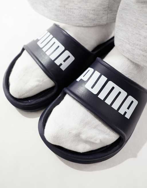 Puma slides womens navy online