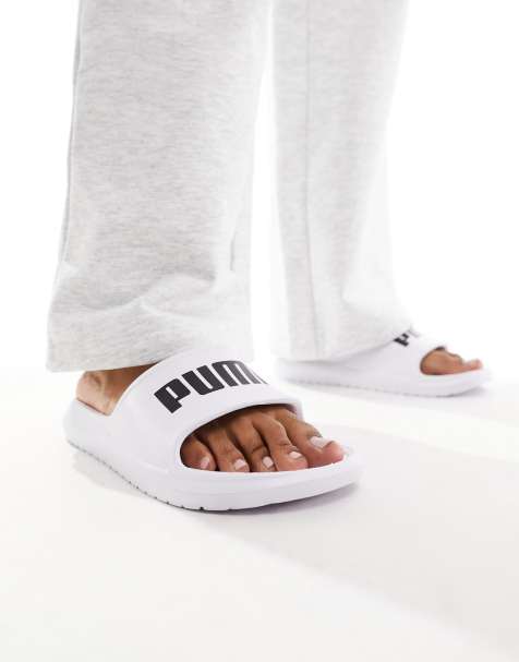 PUMA Divecat v2 Lite sliders in white - view 1