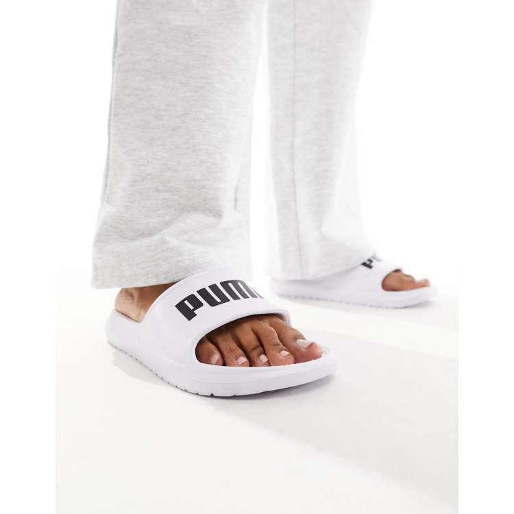 Puma sliders white on sale