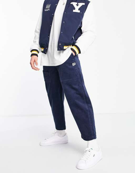 Puma - Downtown - Broek van corduroy in marineblauw