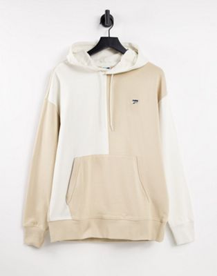 Puma Downtown colour block hoodie in beige