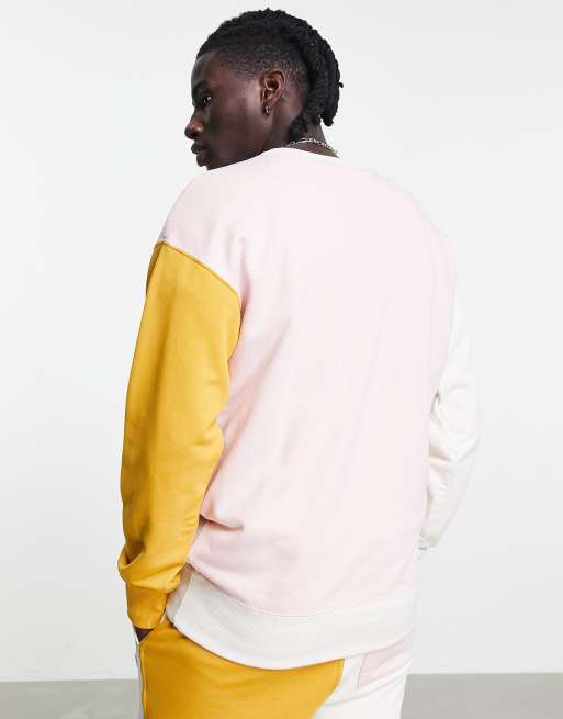 Pink best sale yellow sweatsuit