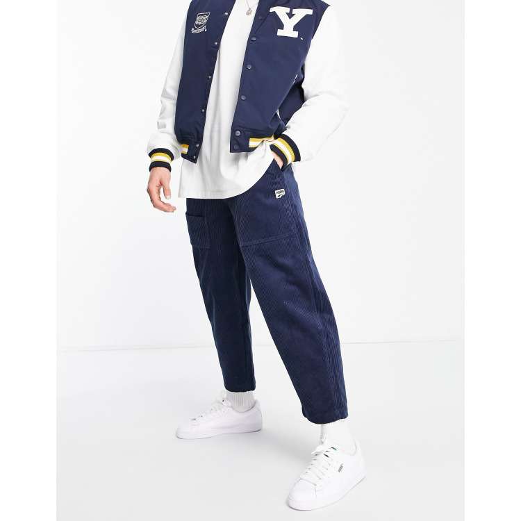 Puma Downtown Cord Trousers In Navy, 531600_66