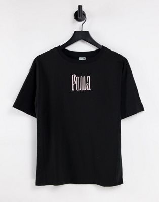 Puma Downtown Graphic t-shirt in black