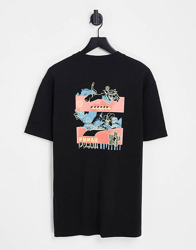 Puma - downtown graphic tee in black