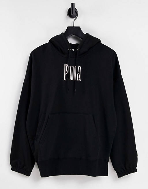 Puma Downtown hoodie in black | ASOS