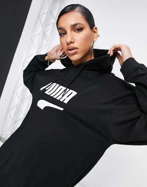 Puma downtown hoodie in black - view 1